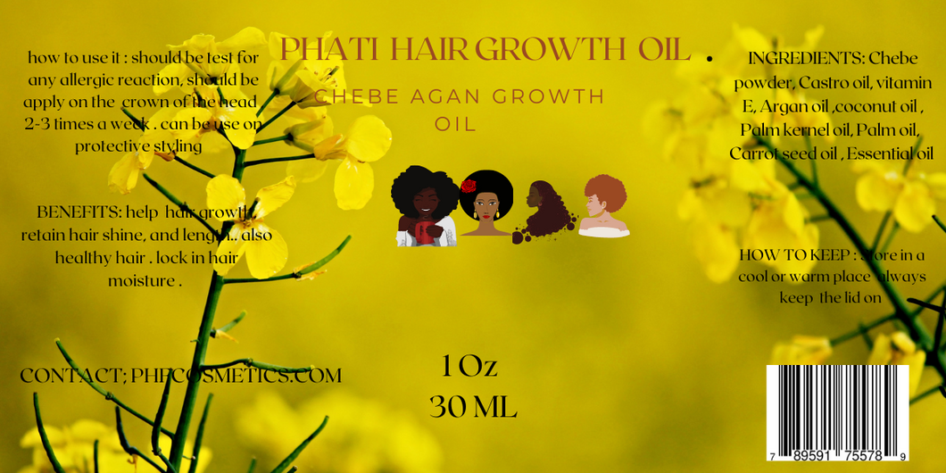 PHATI  HAIR GROWTH  OIL Chebe AGAN GROWTH OIL